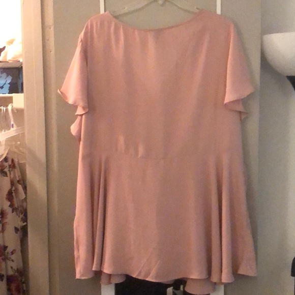 Torrid Pale Pink Blouse - Picture 2 of 3